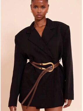 PrettyLittleThing Black Blazer Mini Dress